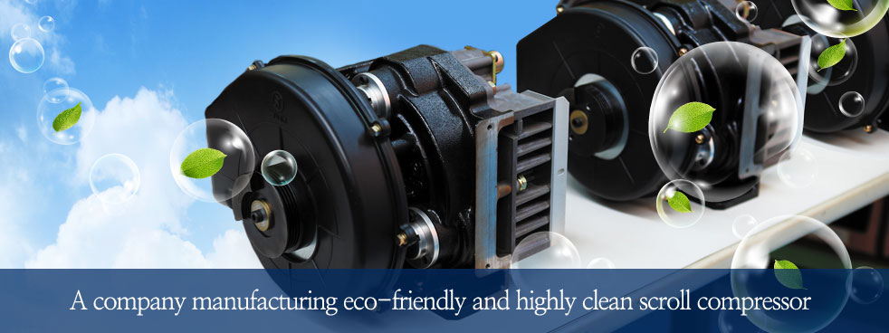 Ecology, institutions and companies that clean the scroll compressor